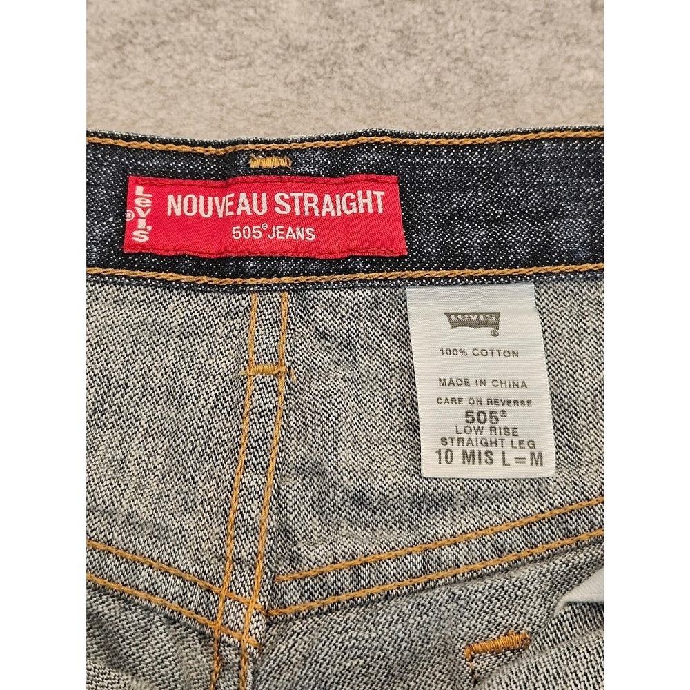 Levis 505 Nouveau Jeans Women's Straight SZ 10M - Picture 3 of 11